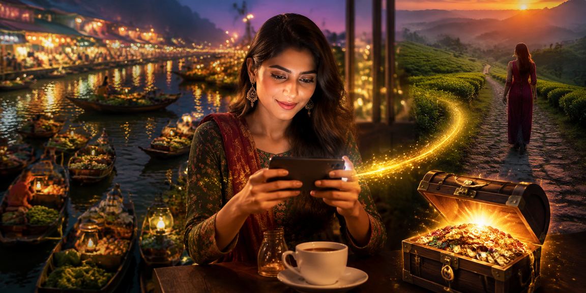 বরিশালের চা বাগানে বিশ্রাম নিচ্ছেন একজন ব্যবহারকারী, দায়িত্বশীল গেমিংয়ের উদাহরণ