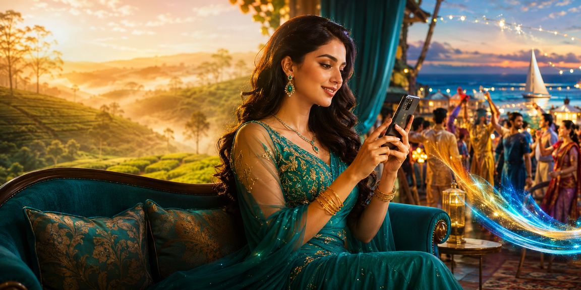 সিলেট চা বাগানে মোবাইলে 1110 ক্যাসিনো উপভোগ করছেন একজন ব্যবহারকারী